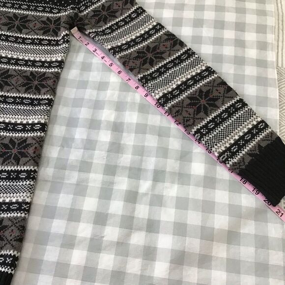 JULES & James wool blend fair isle chunky dress tunic sweater small - Picture 12 of 14